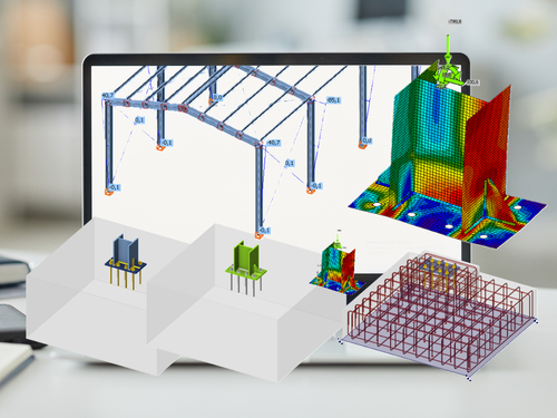Flujo de trabajo completo desde el acero al diseño del hormigón con IDEA StatiCa