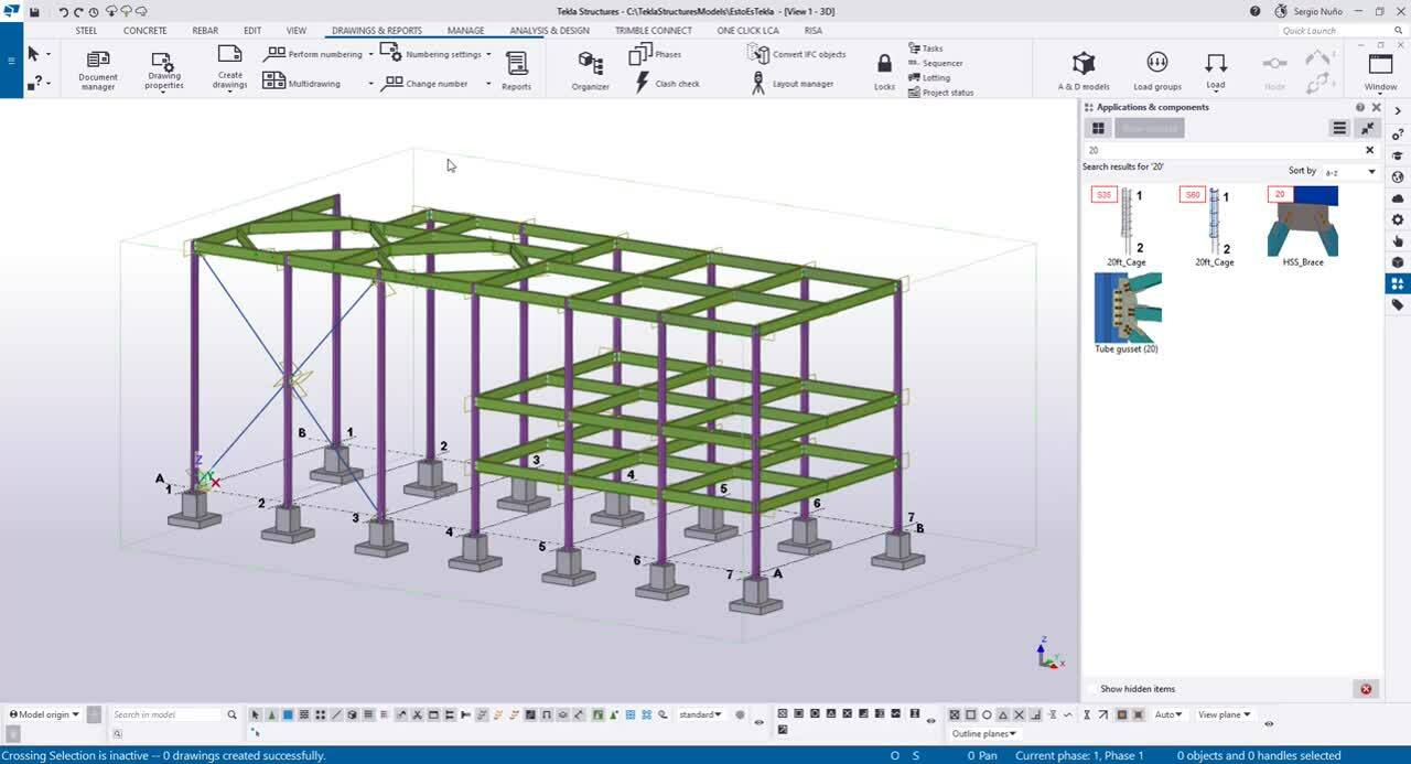 Interfaz de Tekla Structures