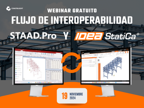 Flujo de interoperabilidad entre IDEA StatiCa y STAAD.pro