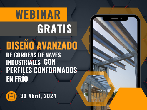 Webinar Diseño avanzado de correas de naves industriales con perfiles conformados en frío